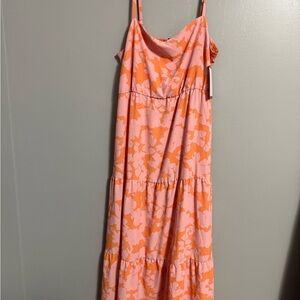Sanctuary Pink and Orange Floral Dress